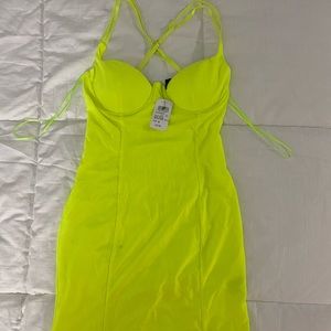 Mini yellow dress